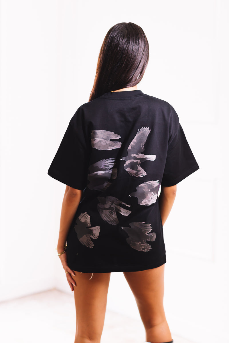 Stoness Birds T-Shirt (Black) Womenswear